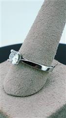 Lady's Platinum-Diamond Solitaire .70 CT. 999 Platinum 5.08g Size:5.5